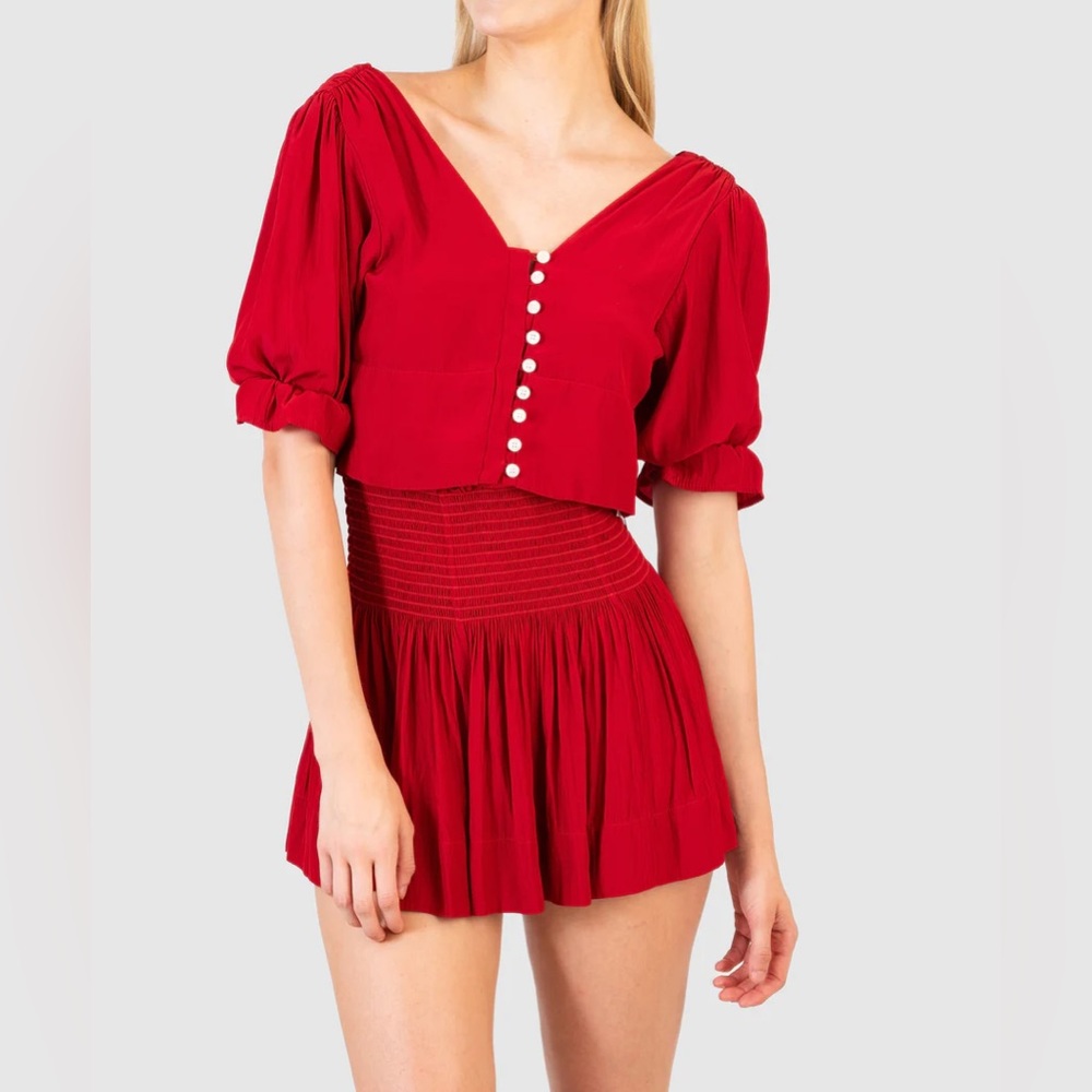 Red Erica Koch Skirt